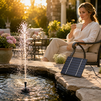 Outdoor Solar Fountain Pump Kit for Landscape Ponds, Gardens, and Scenic Spots