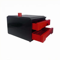 Drawer Tray Water Cleaner Box Pull-out Trays Drawer Aquarium Water Cleaner Black Rectangular for Home Use