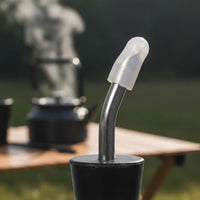 Rust Resistant Long Curved Kettle Spout Easy to Install Stainless Steel Kettle Spout Portable Outdoor Gear Lightweight for Travel