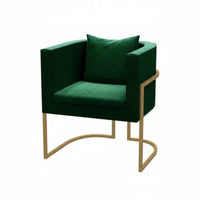Scalloped Back Armchair Light Luxury Single Sofa Nordic Design Designer Style for Readers, Business Owners, Cafe, Reception Area