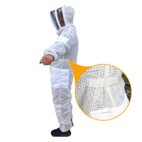 3-Layer Breathable Beekeeping Suit with Detachable Protection