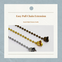 Metal adjustable fan pull chain