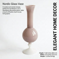 Modern Minimalist Glass Vase, Spray Painted Finish