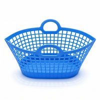 Household Storage Lattice Laundry Basket Shallow Molded Rim