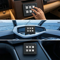 Bluetooth 6 Gang Switch Panel Momentary 6-Button Switch Panel Power Toggle Slim for RV Owners, Boat Builders