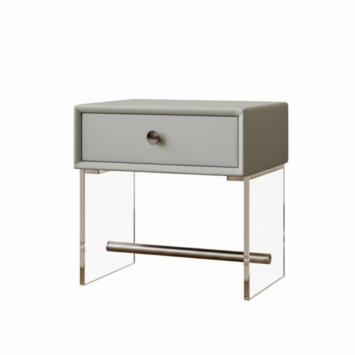 Sofa Side Table Minimalist aesthetic Waterfall Side Table C-Shaped for Small Spaces