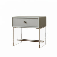 Sofa Side Table Minimalist aesthetic Waterfall Side Table C-Shaped for Small Spaces