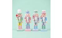 4 Pieces Nutcracker Figurine with Holiday Sweet Nutcracker   Tabletop Decor for Decorators, Collectors, Holiday Displays, Shelves