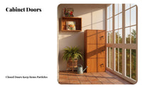 Windowsill Cabinet Space-Saving 6-Tier Narrow Shelving Unit Adaptable Multi-Purpose for Apartment Dwellers, Small Spaces