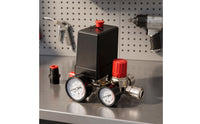 Integrated Air Compressor Regulator Assembly Exact Compressor Valve with Gauges Accurate Regulator with Gauge Easy to Use for Workshops