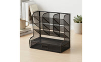 Desk Organizer with Pen Holder and Drawer Compact for Professionals, Students