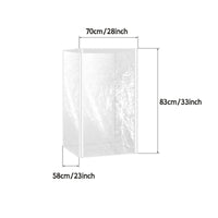 Transparent Dust Cover Crinkled Surface Food Service Gear Straight-Edged