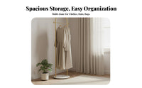Floor-Standing Coat Tree Space-Saving Garment Rack Sturdy Construction