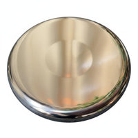 Round Stainless Steel Stool Seat Easy to Clean Polished Metal Stool Top