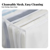 Partitifirstd Clothing Drawer Clear transparent panel foldable Organizer Box for Dorm Room