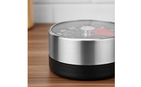 No Batteries Required Stainless Steel Kitchen Timer Easy to Use Mechanical Kitchen Timer Loud Alarm for Teachers, Students, Kids, Office, Study Room, Classroom