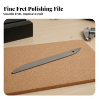 Precise Deburring Guitar Fret Crowning File Professional Grade Fret End Dressing File Cost-Effective Repair for DIY Hobbyists, Home Workshop