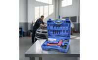 Compatible Brake Bleeding Kit with Adapters Portable Brake Bleeder Vacuum Pump Kit Universal Vacuum Pump with Gauge Easy to Use for Mechanics