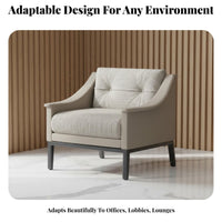 Upholstered Tub Restchair Modern Design Upholstered Perusing Chair Wrap-Around Rearrest Easy Assembly for Business Owners