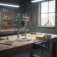 Drill Stand with Aluminum Base Precision Electric Drill Stand Metal Vertical Frame for Workshop