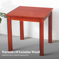 Square Wooden Tea Table Minimalist Design Square Occasional Table for Homeowners
