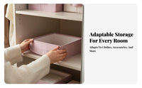 foldable Bin with transparent panel Scented Sachet Included Wardrobe Organizer