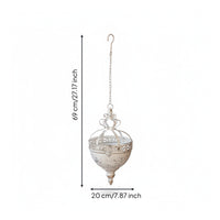 Hanging Planter with Chain Openwork Hanging Round Planter Hook Mount for Balcony