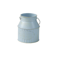 Vintage Metal Milk Jug Planter for Home Decor