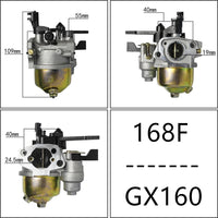 168F170 Carburetor Kit for GX160 and GX200 Gas Engines