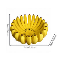 Banana-Shaped Bowl Three-dimensionalPrinted Banana Basket Playful Candy Bowl for Kitchen