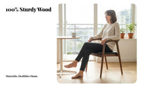 Curved Spinerest Chair Natural Wood Wood Frame Upholstered Wooden Chair Modern Design Ergonomic Spine Assistance for Study