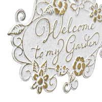Iron Garden Sign with Welcome Message, American Country Style, for Home Decor