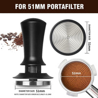 Adjustable Coffee Tamper with Scale and Constant Force, 53mm 7-Piece Set
