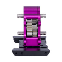 1/10 Rock Crawler Dual Outrunner Motor SCX10 Aluminum Dual Gearbox Assembly with Acetal Base Plate