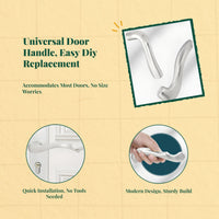 Adjustable privacy door handle, durable