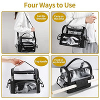 Transparent PVC Cosmetic Brush Holder and Storage Bag