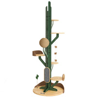 Cactus Cat Tree with Scratching Post and Condo