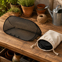 Mesh Tunnel Cover Fine Netting Foldable Mesh Cover with Stakes