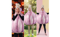 Garlic Costume Novelty Vegetable Costume Printed Tunic for Themed Parties, Carnival