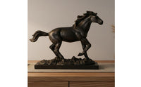 Finely Detailed Astrological Horse Sculpture Fine Workmanship Astrological Horse Figurine Elegant Design for Business Owners, Desk, Office