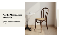 Wooden Chair, Modern, Curved Backrest, Dining Room, Study