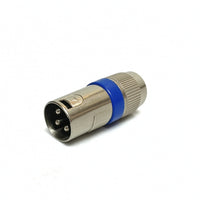 XLR to Thread Adapter Silver Inline Coupler Rugged for Tight Confined Areas