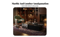Sculptural Base Rectangular Table Luxury Design Aesthetic Living Room Furniture Elegant Design Sturdy and Stable