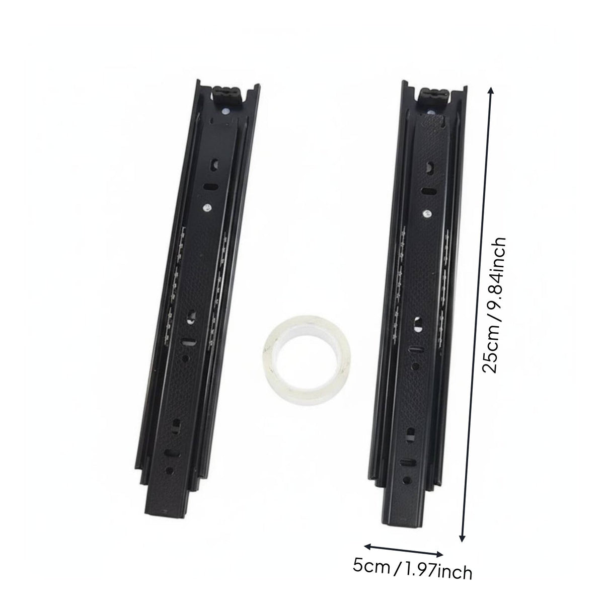 2 Pieces Cross-Stitch Frame Slide Rail Effortless Sliding Crafting Hardware
