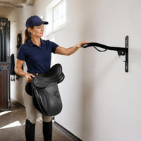 Wall Saddle Rack Curved Arm Wall Mount Saddle Rack Easy to Install Horse Storage for Stable