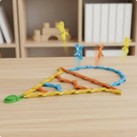 Jumping Toppling Tile Toy Educational Toppling Tile Clip Toy Hand-Eye Coordination Stacking Game for Kids, Students