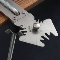 Zip Fastener Jig Silver Leather Corner Tool with Hex Key Portable for Workshop