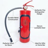 Mini Fire Extinguisher Wine Cabinet Decor, Metal