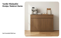 Large Capacity Wooden Buffet Cabinet Multi-Functional Dining Room Storage Cabinet Wide Countertop Kitchen Cupboard Adjustable Shelf for Homeowners, Families, Renters, Entryway, Bedroom, Home Office