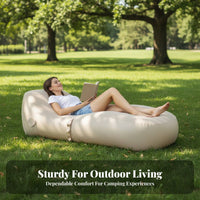 Self-Inflating Loveseat Quick Inflation Air Sofa High Weight Capacity for Picnic